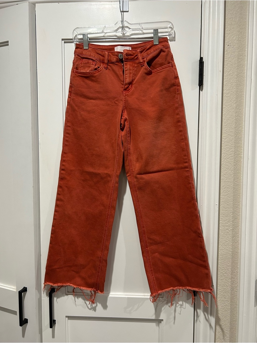 VERVET Brick Red Women's Wide-Leg Jeans